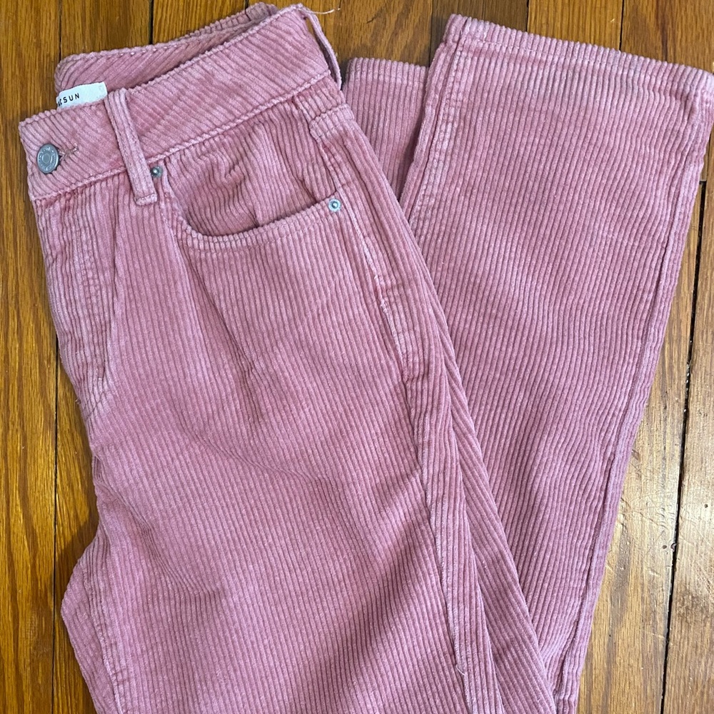 Pacsun Pink Corduroy Mom Jeans!